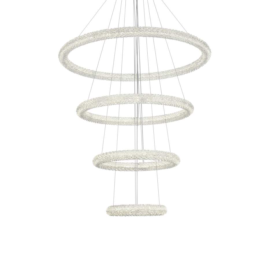 Elegant Lighting Bowen 42" Wide Ring Chandelier