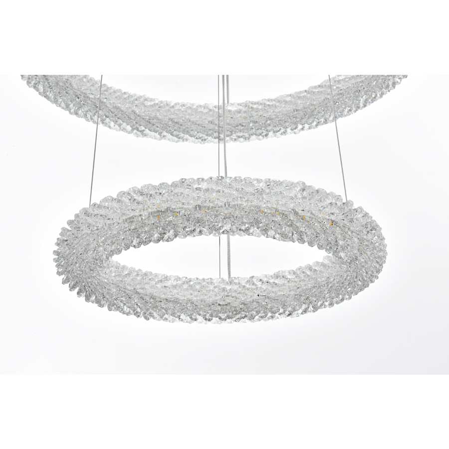 Elegant Lighting Bowen 42" Wide Ring Chandelier