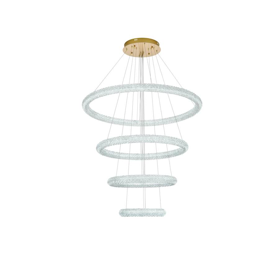 Elegant Lighting Bowen 42" Wide Ring Chandelier