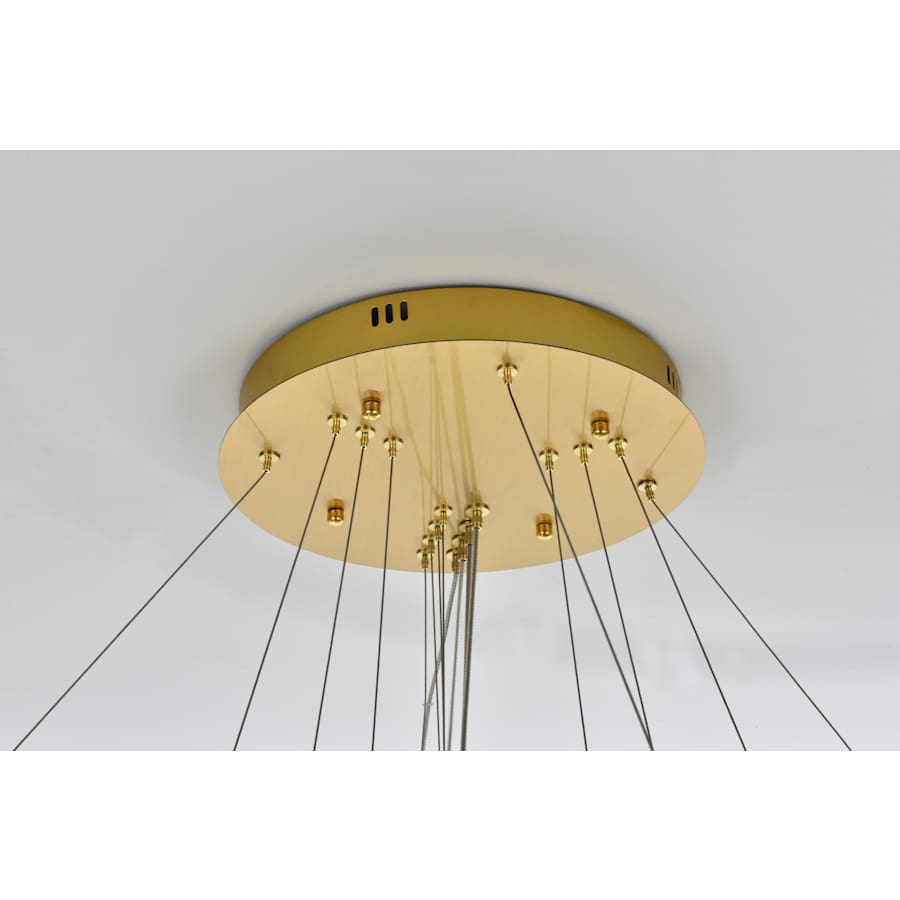 Elegant Lighting Bowen 42" Wide Ring Chandelier