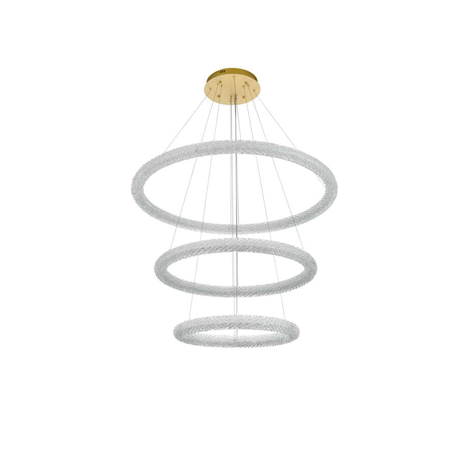 Elegant Lighting Bowen 42" Wide Ring Chandelier