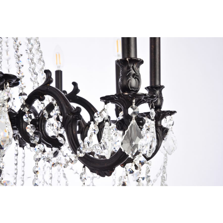 Elegant Lighting Rosalia 10 Light 28" Wide Crystal Chandelier with Clear Royal Cut Crystals