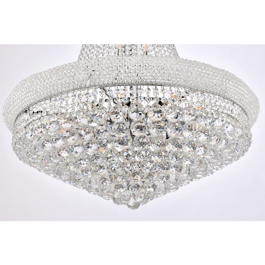 Elegant Lighting Primo 32 Light 30" Wide Crystal Empire Chandelier with Clear Royal Cut Crystals
