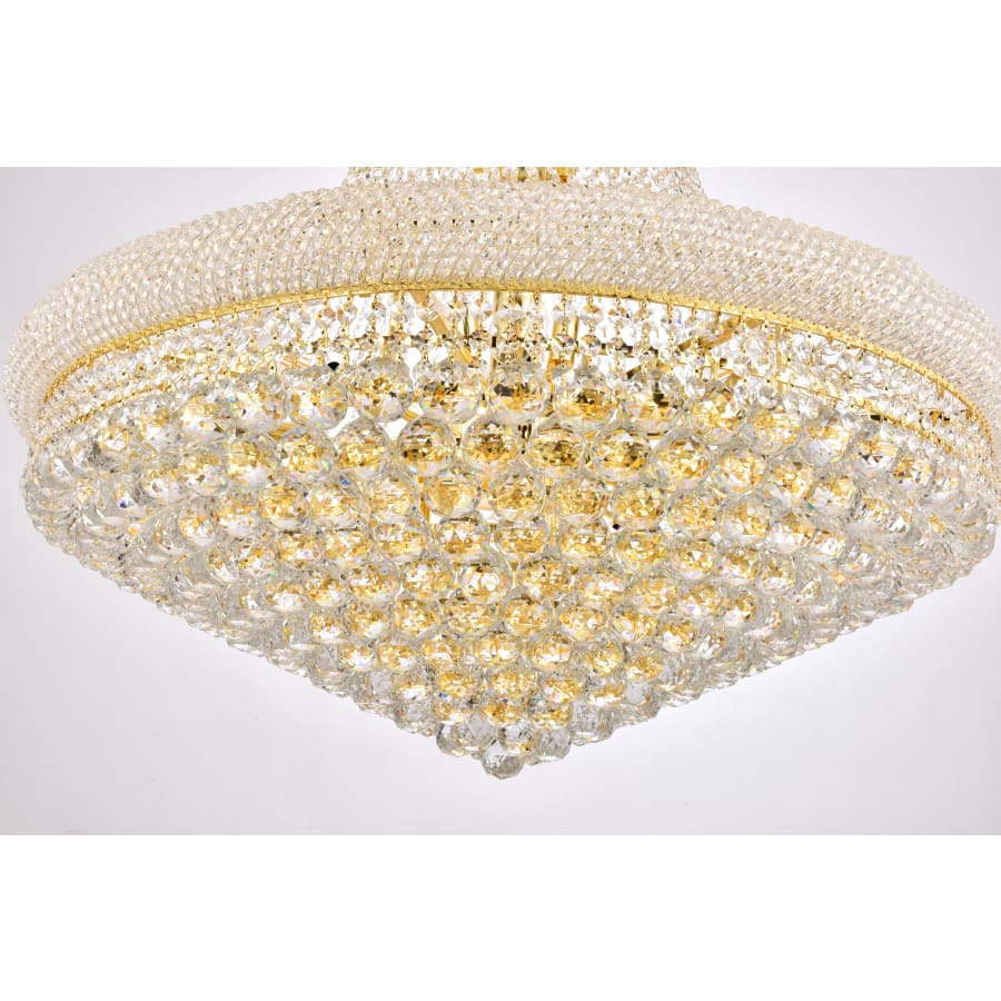 Elegant Lighting Primo 28 Light 36" Wide Crystal Empire Chandelier with Clear Royal Cut Crystals