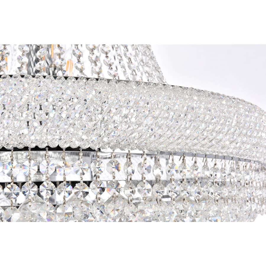 Elegant Lighting Primo 42 Light 48" Wide Crystal Empire Chandelier with Clear Royal Cut Crystals