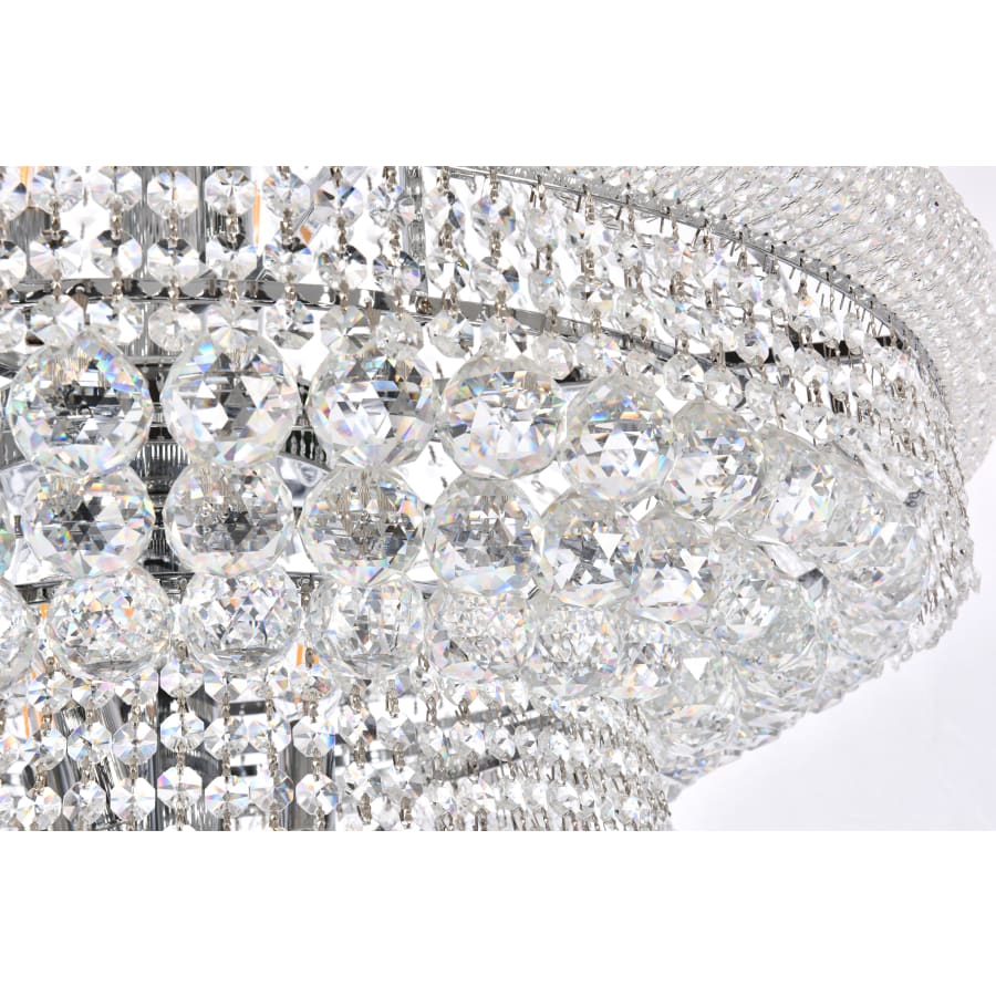 Elegant Lighting Primo 42 Light 48" Wide Crystal Empire Chandelier with Clear Royal Cut Crystals