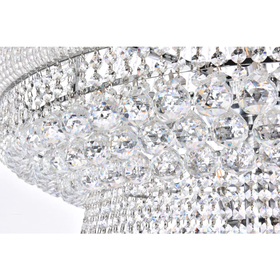 Elegant Lighting Primo 48 Light 54" Wide Crystal Empire Chandelier with Clear Royal Cut Crystals