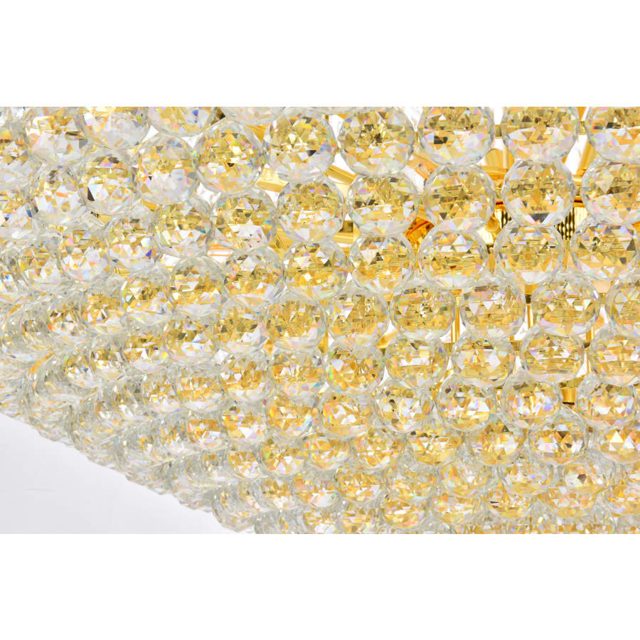 Elegant Lighting Primo 48 Light 54" Wide Crystal Empire Chandelier with Clear Royal Cut Crystals