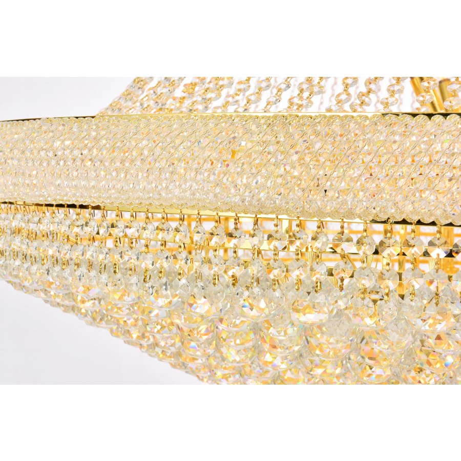 Elegant Lighting Primo 48 Light 54" Wide Crystal Empire Chandelier with Clear Royal Cut Crystals