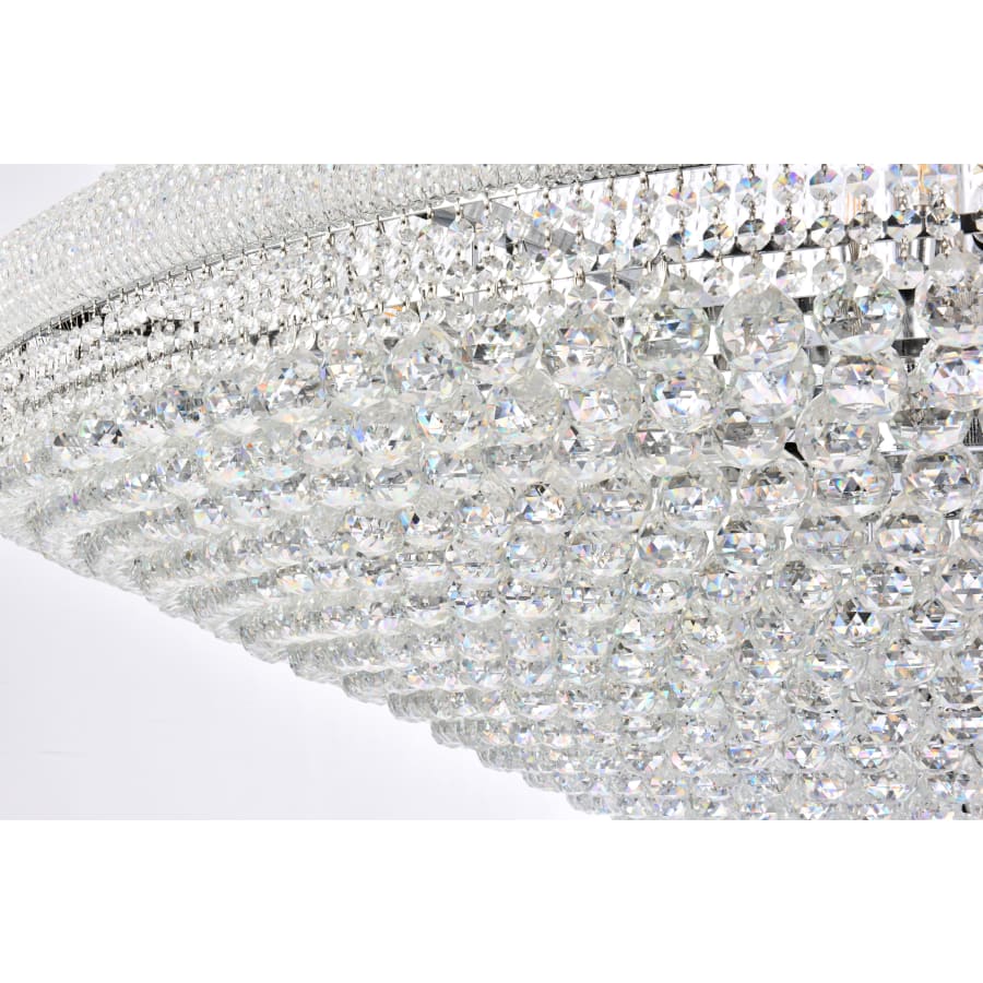 Elegant Lighting Primo 66 Light 72" Wide Crystal Empire Chandelier with Clear Royal Cut Crystals