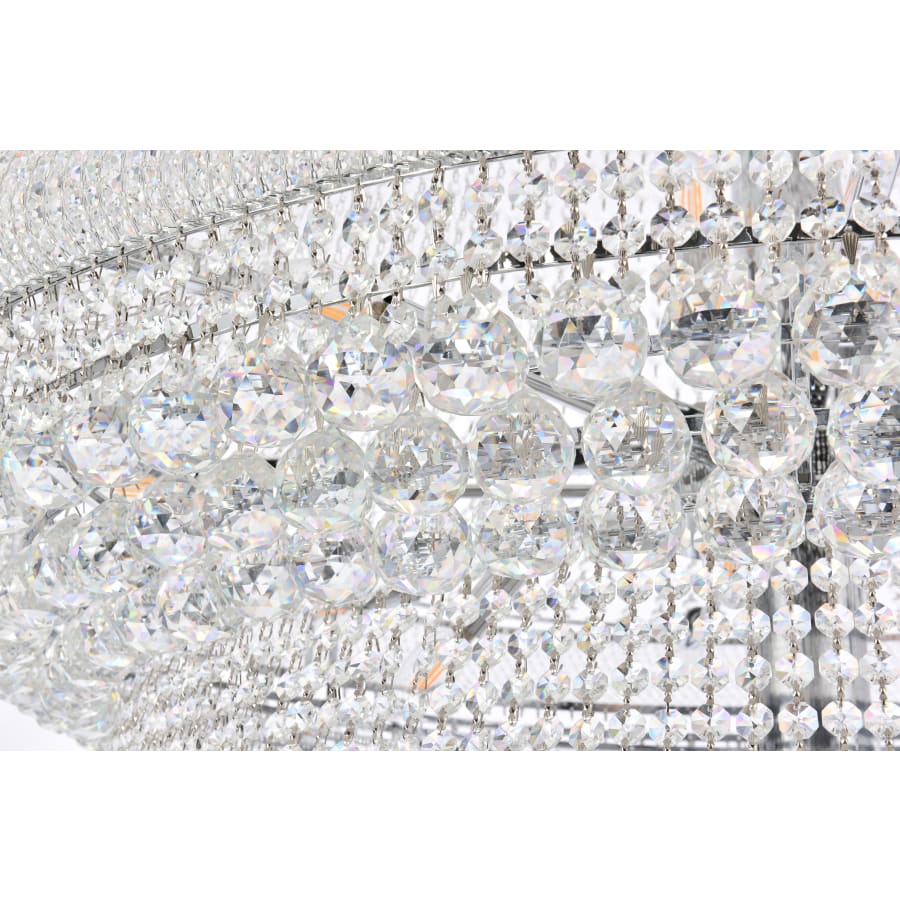 Elegant Lighting Primo 66 Light 72" Wide Crystal Empire Chandelier with Clear Royal Cut Crystals