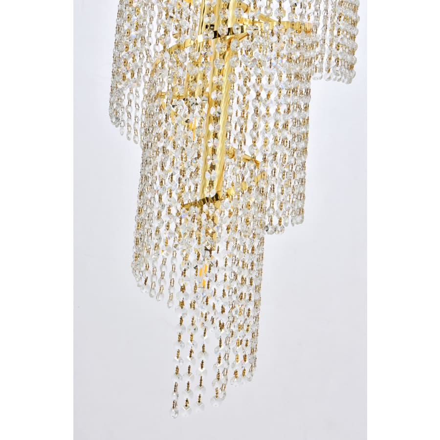 Elegant Lighting Spiral 28 Light 30" Wide Crystal Chandelier with Clear Royal Cut Crystals