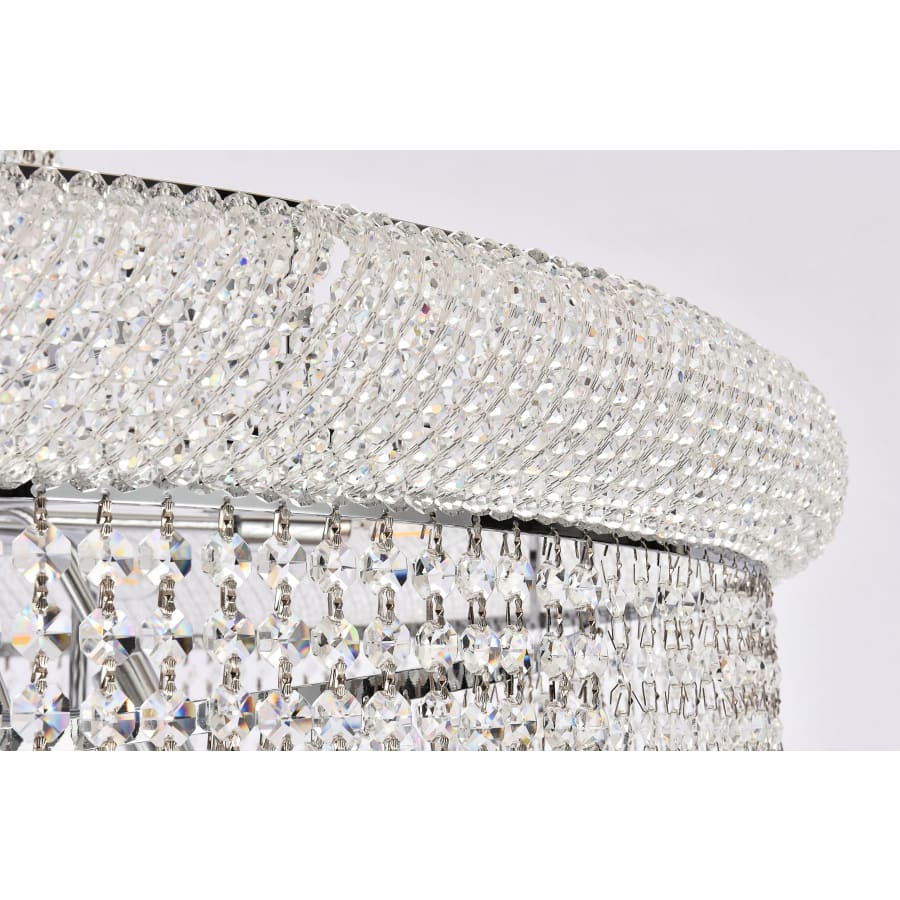 Elegant Lighting Spiral 32 Light 36" Wide Crystal Chandelier with Clear Royal Cut Crystals
