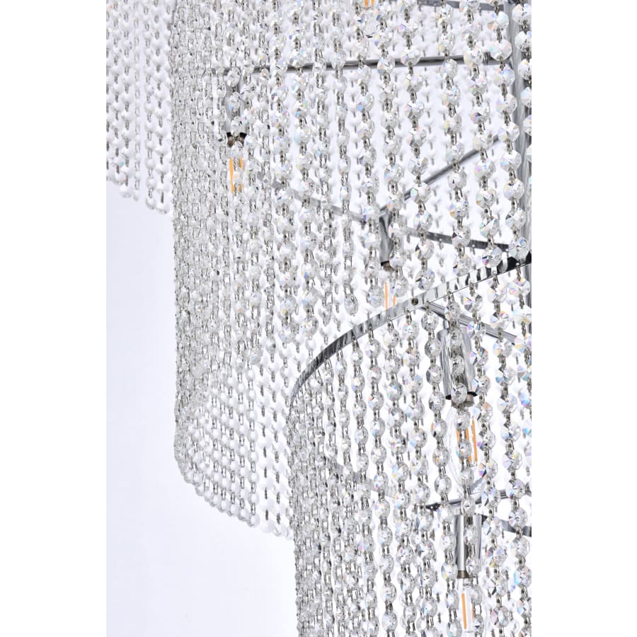 Elegant Lighting Spiral 41 Light 48" Wide Crystal Chandelier with Clear Royal Cut Crystals