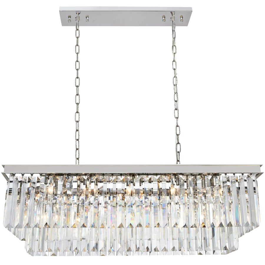 Elegant Lighting Sydney 12 Light 40" Wide Crystal Waterfall Chandelier