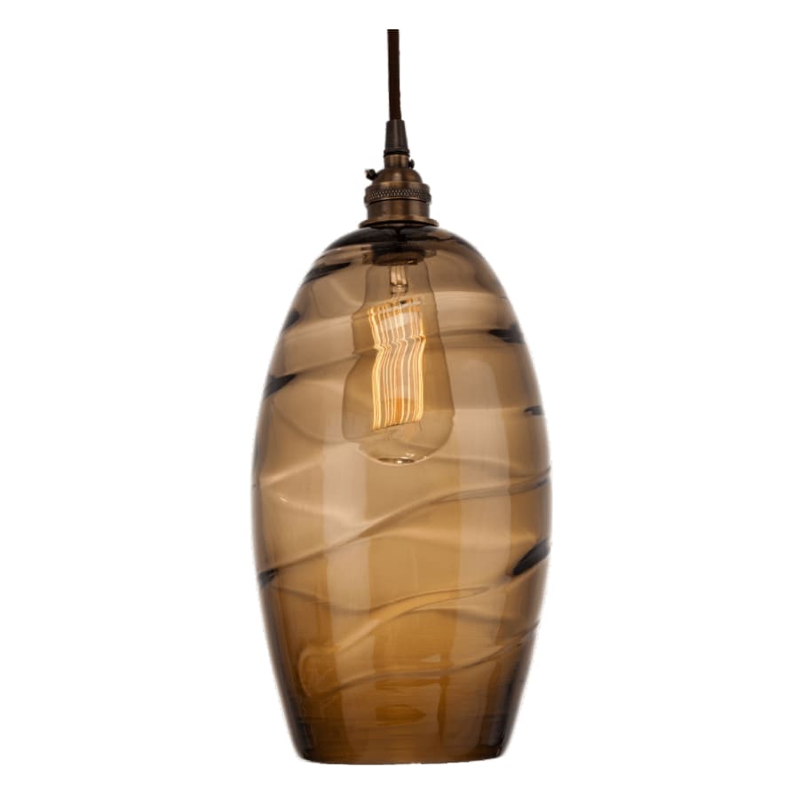 Hammerton Studio Ellisse 18" Wide Artisan Crafted 5 Light Optic Glass Pendant