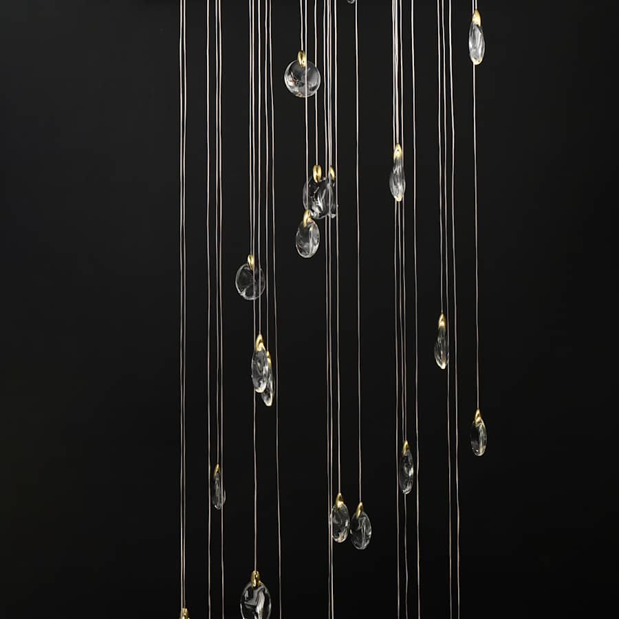 ET2 Pebble 36" Wide Crystal Chandelier