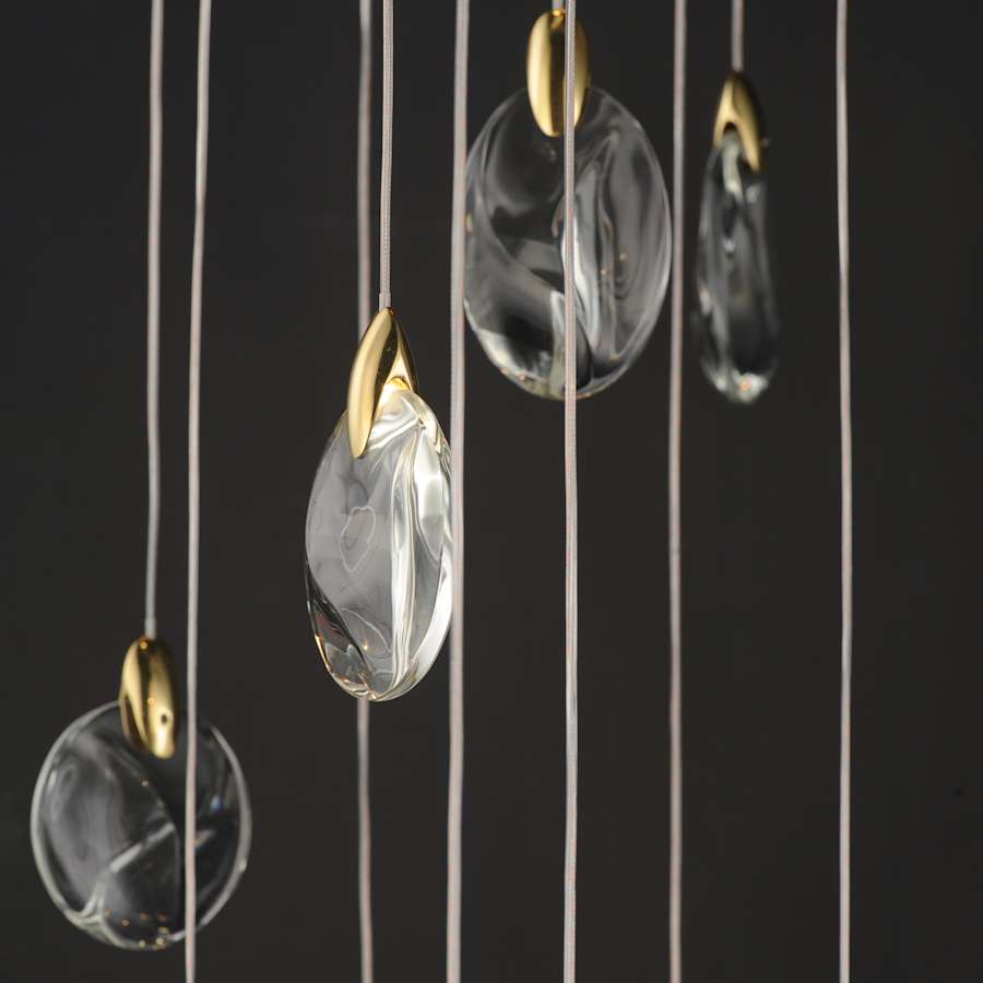 ET2 Pebble 36" Wide Crystal Chandelier
