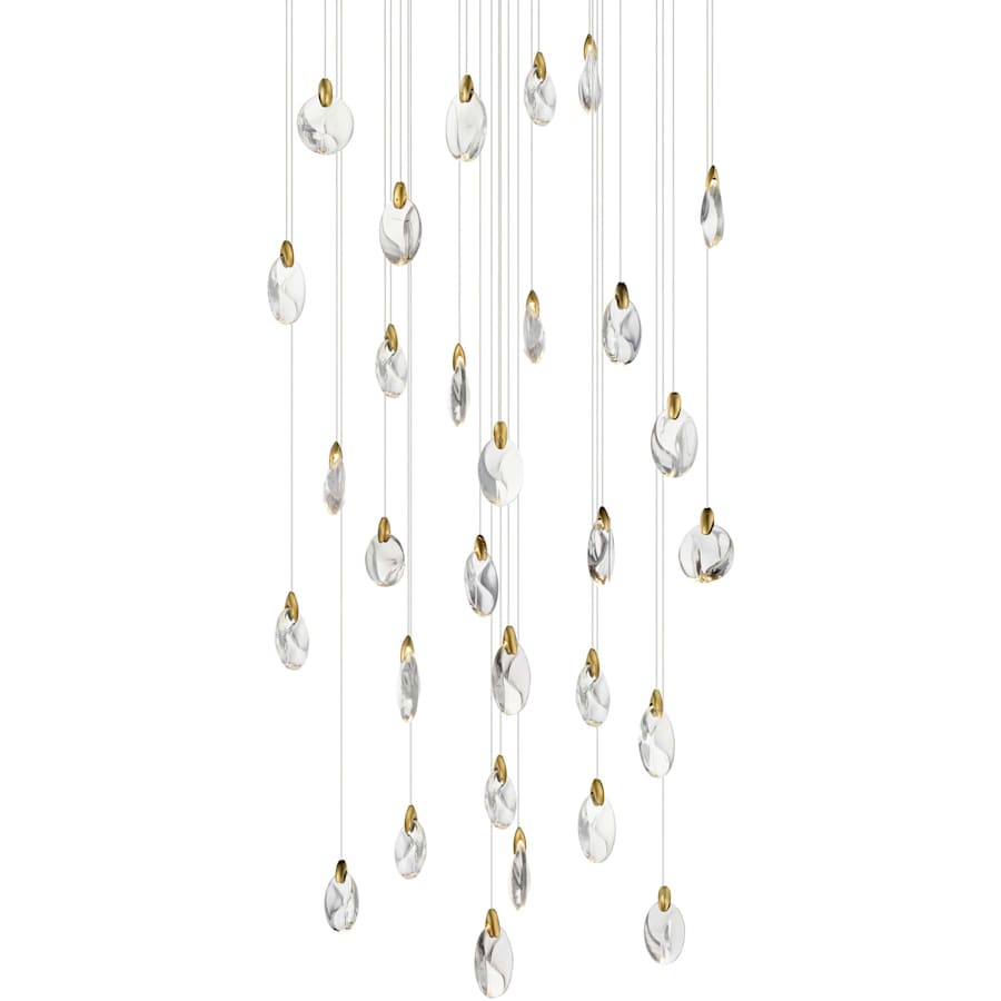 ET2 Pebble 36" Wide Crystal Chandelier