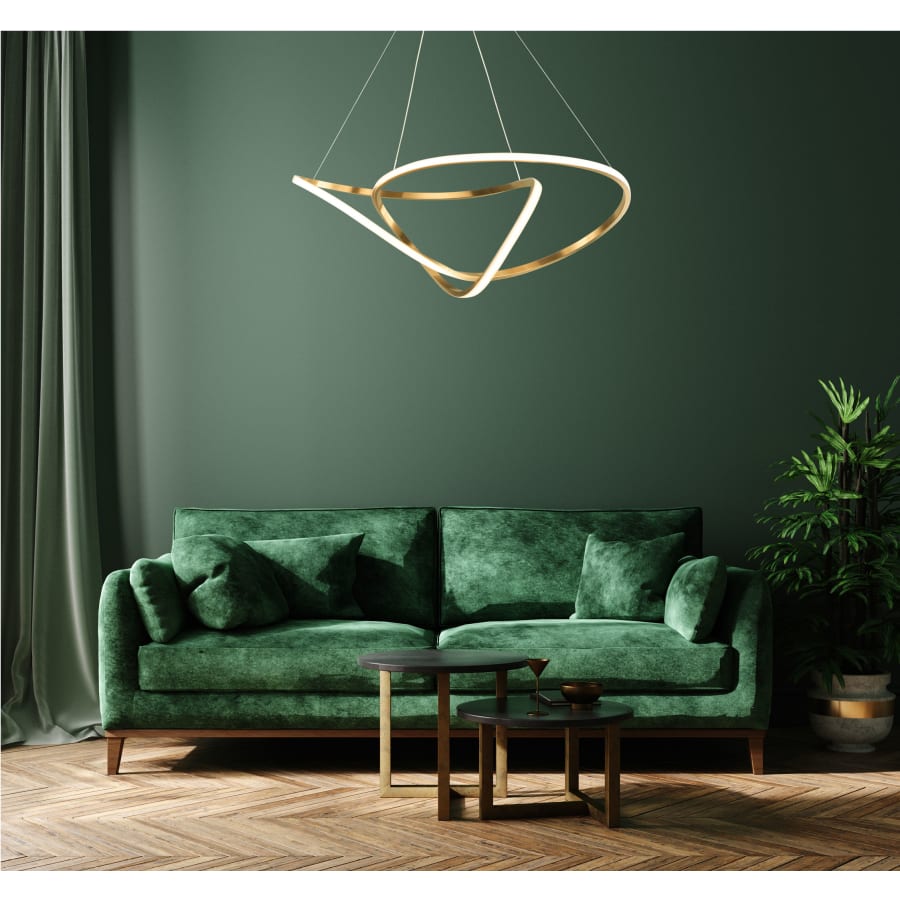 ET2 Perpetual 32" Wide LED Abstract Chandelier
