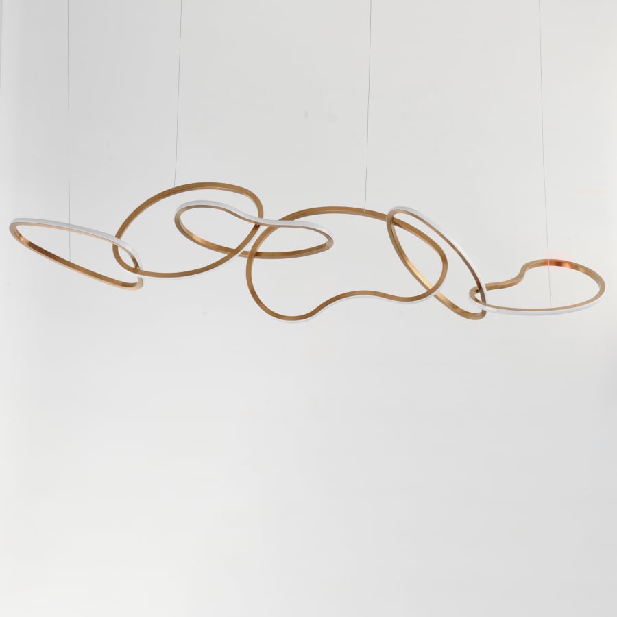 ET2 Unity 69" Wide LED Abstract Linear Chandelier