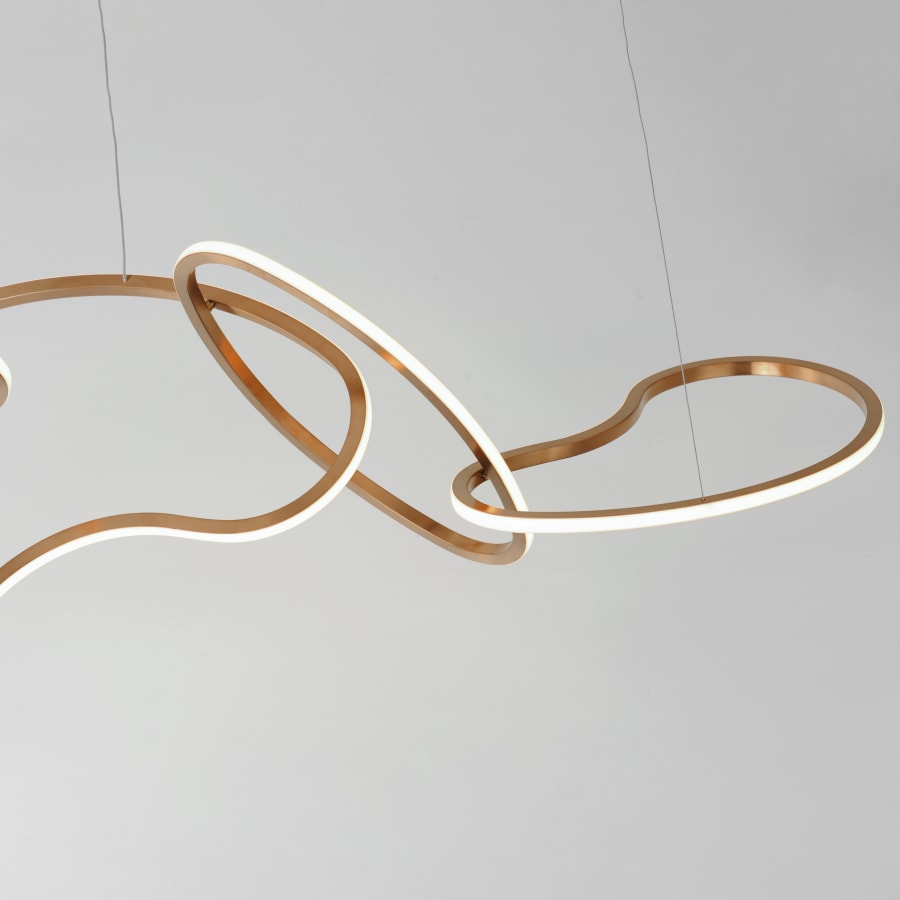 ET2 Unity 69" Wide LED Abstract Linear Chandelier