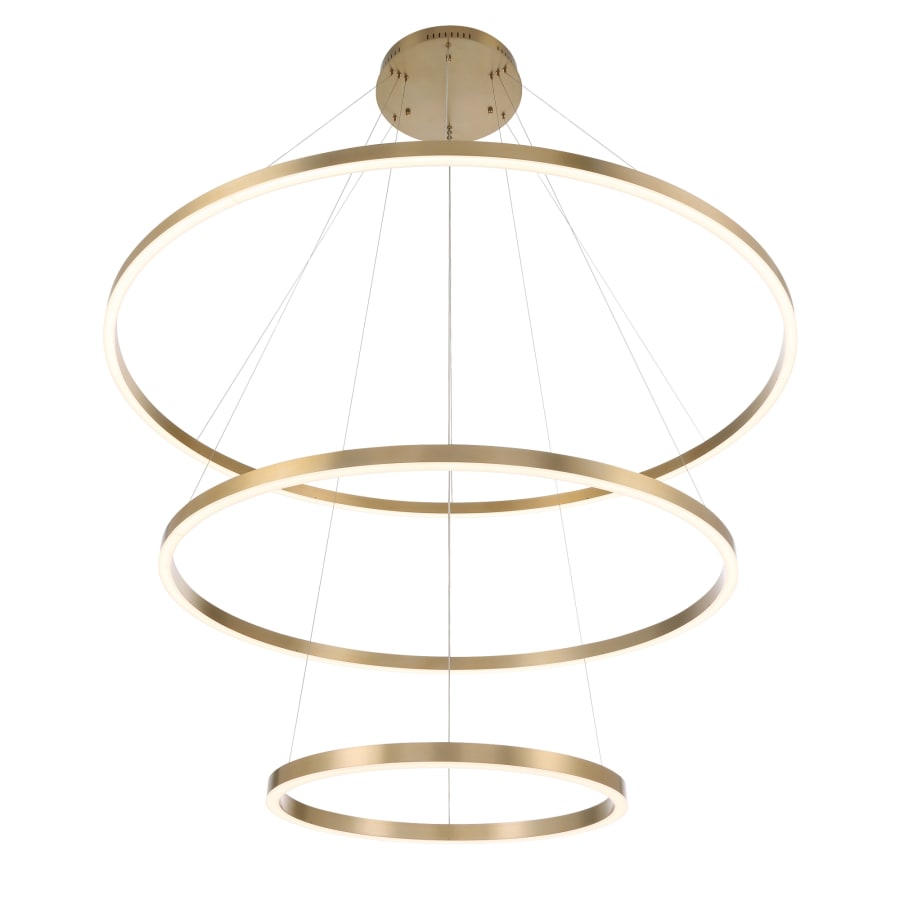 Eurofase Lighting Spunto Three-Tier 61" Wide 3000K LED Ring Chandelier