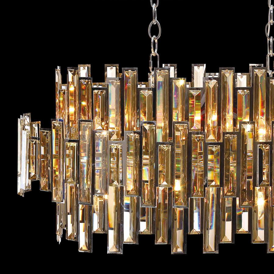 Eurofase Lighting Vienna 16 Light 41" Wide Crystal Linear Chandelier