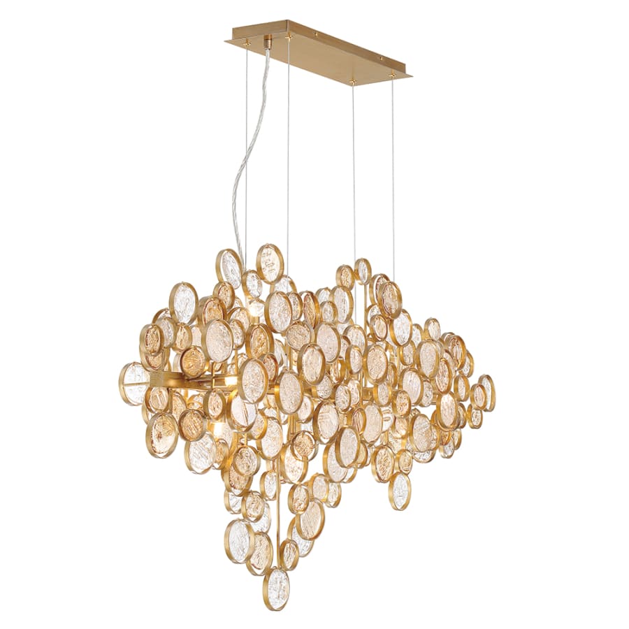 Eurofase Lighting Trento 12 Light 40" Wide Linear Chandelier