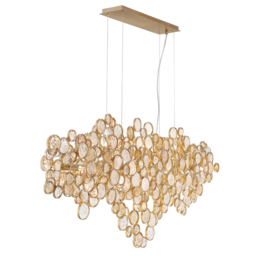 Eurofase Lighting Trento 15 Light 56" Wide Linear Chandelier