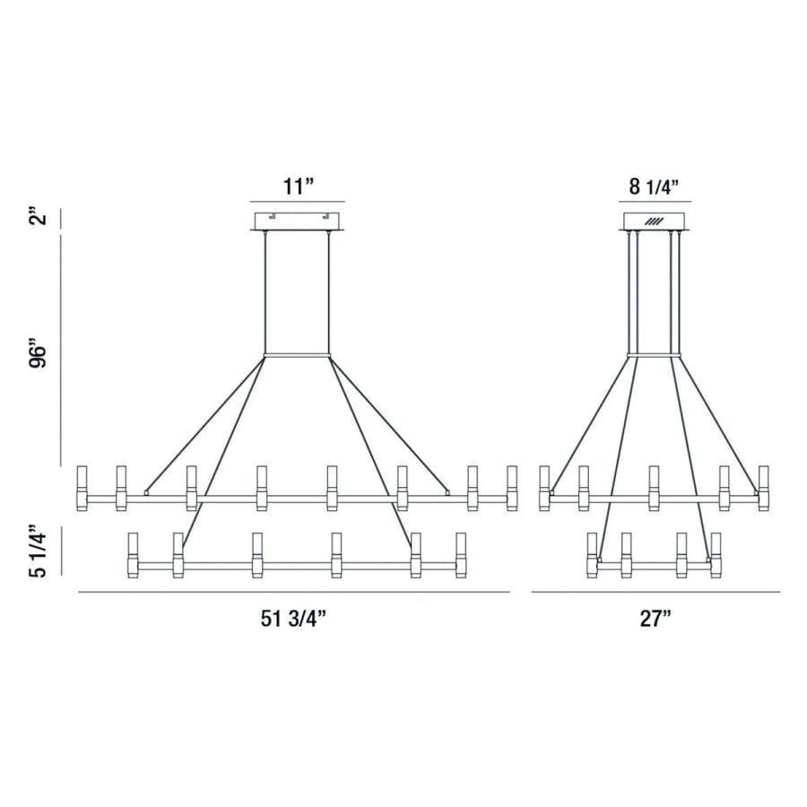 Eurofase Lighting Altamont 30 Light 52" Wide LED Chandelier