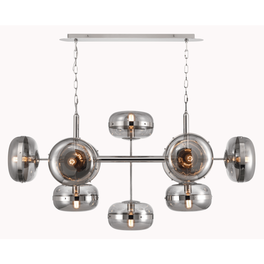 Eurofase Lighting Nottingham 10 Light 55" Wide Linear Chandelier