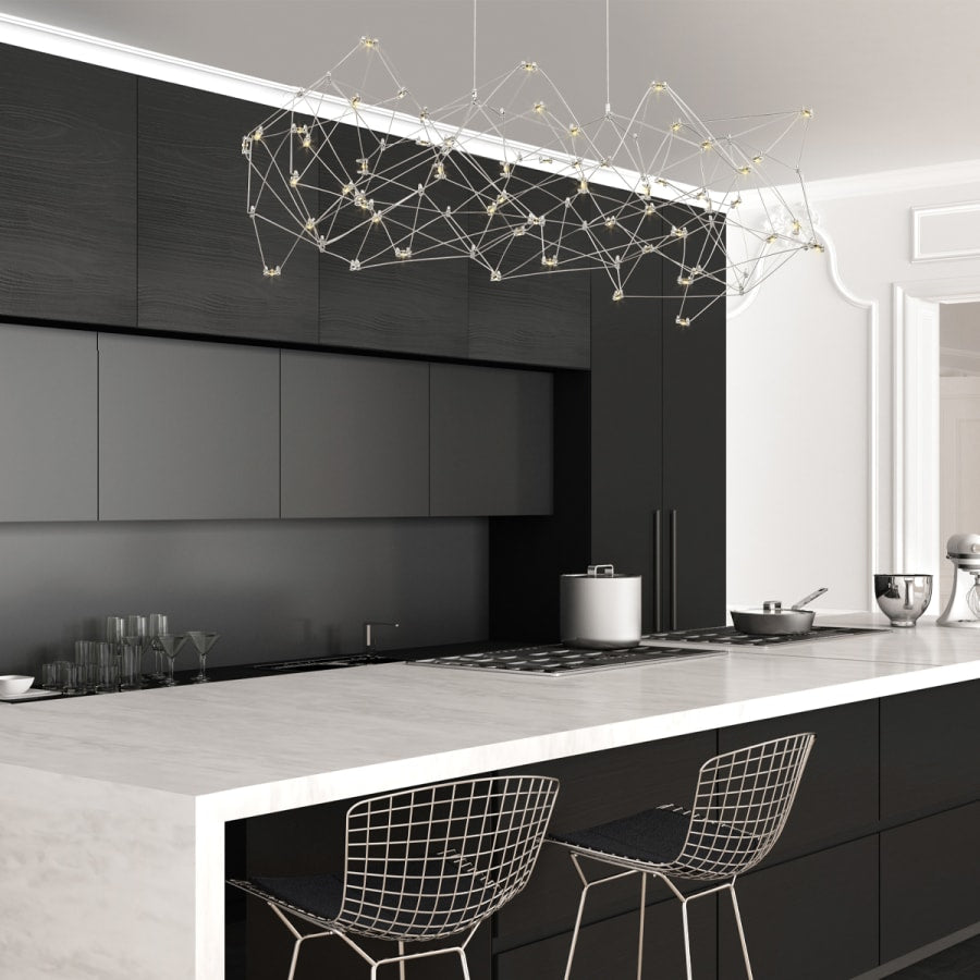 Eurofase Lighting Leonardelli 65" Wide LED Abstract Chandelier