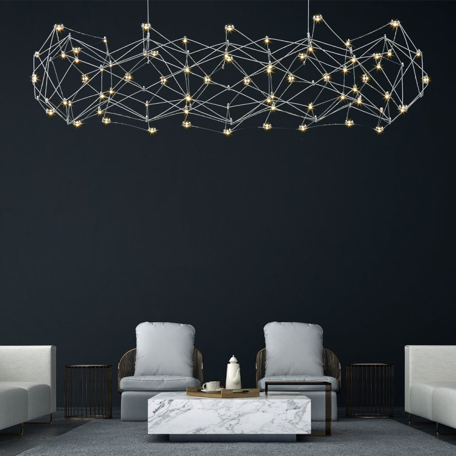 Eurofase Lighting Leonardelli 65" Wide LED Abstract Chandelier