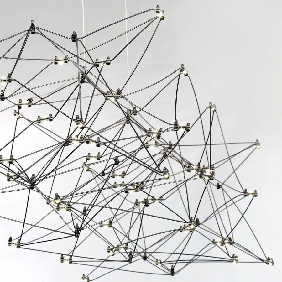 Eurofase Lighting Leonardelli 48" Wide LED Abstract Chandelier