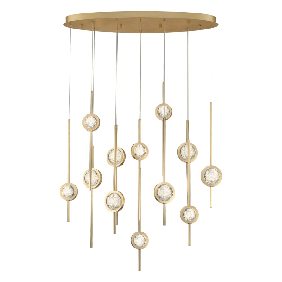 Eurofase Lighting Barletta 12 Light 38" Wide LED Abstract Linear Pendant
