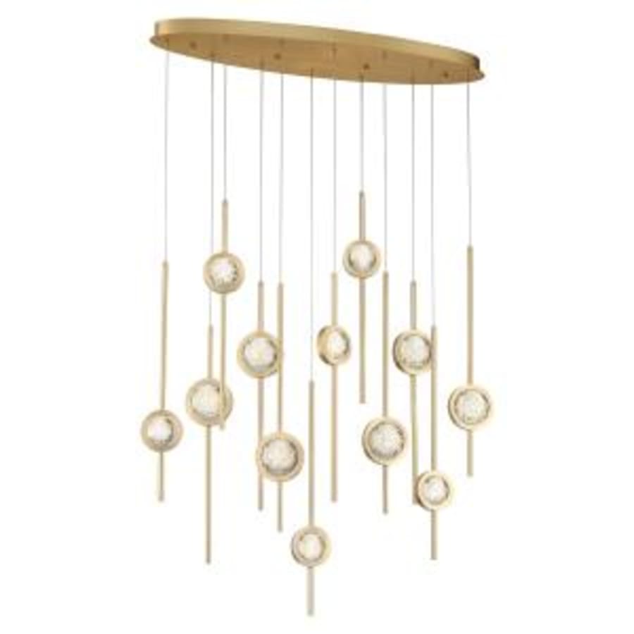 Eurofase Lighting Barletta 12 Light 38" Wide LED Abstract Linear Pendant
