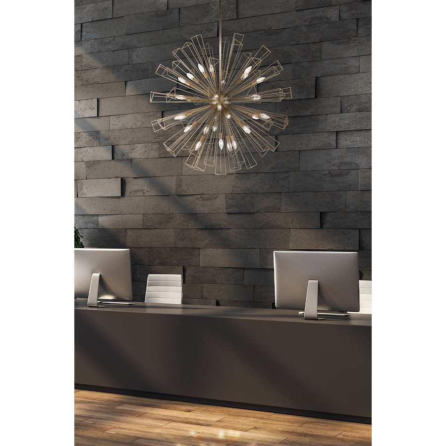 Eurofase Lighting Dendelio 35 Light 54" Wide Sputnik Chandelier