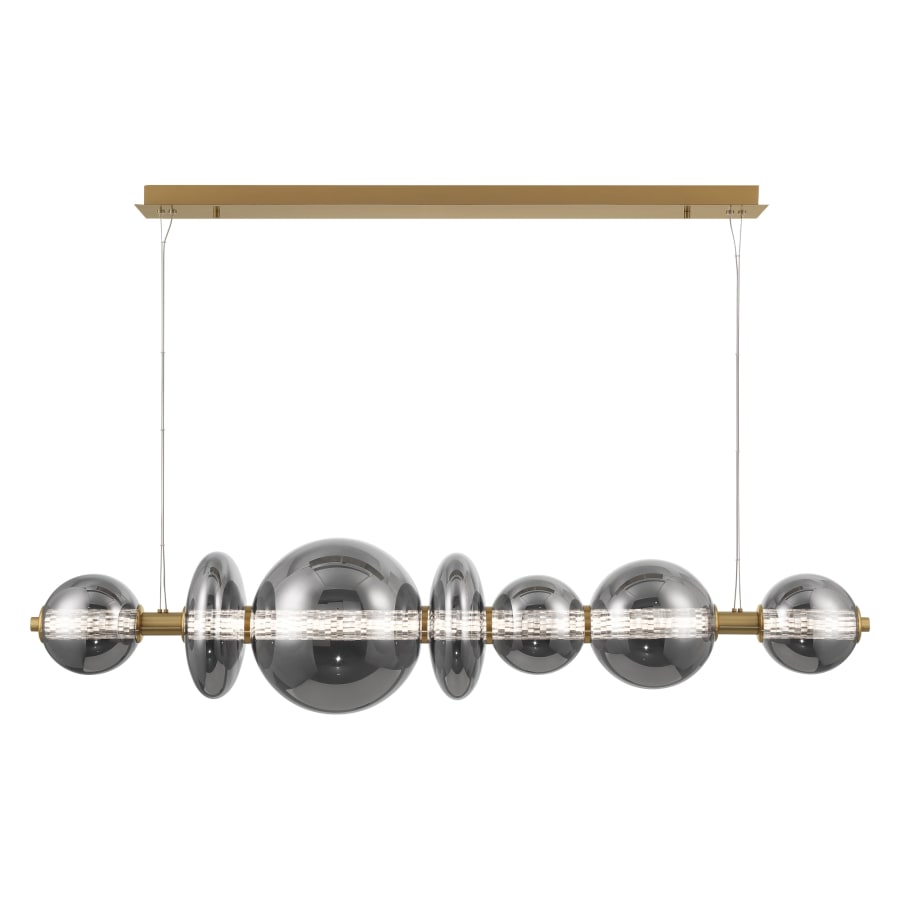 Eurofase Lighting Atomo 56" Wide 3000K LED Abstract Linear Chandelier