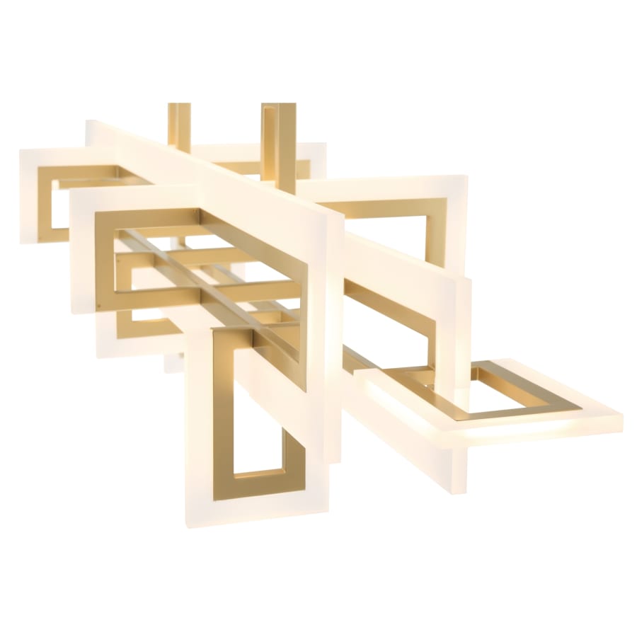 Eurofase Lighting Inizio 55" Wide 3000K LED Geometric Linear Chandelier