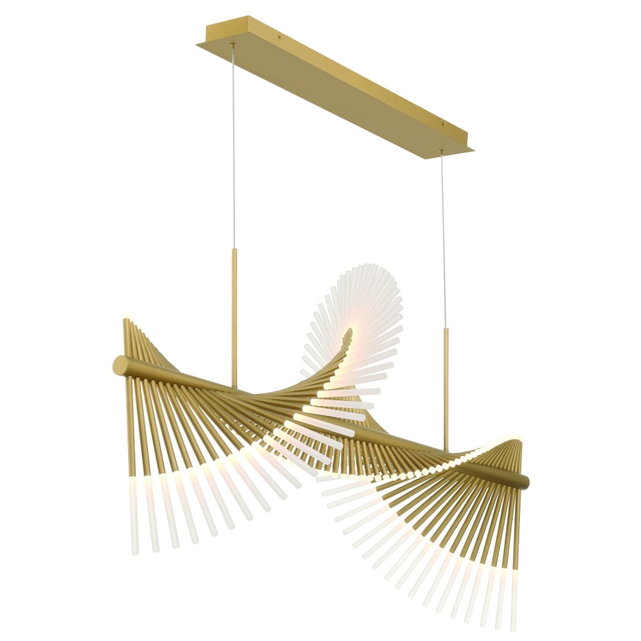 Eurofase Lighting Voltik 59" Wide LED Abstract Linear Chandelier