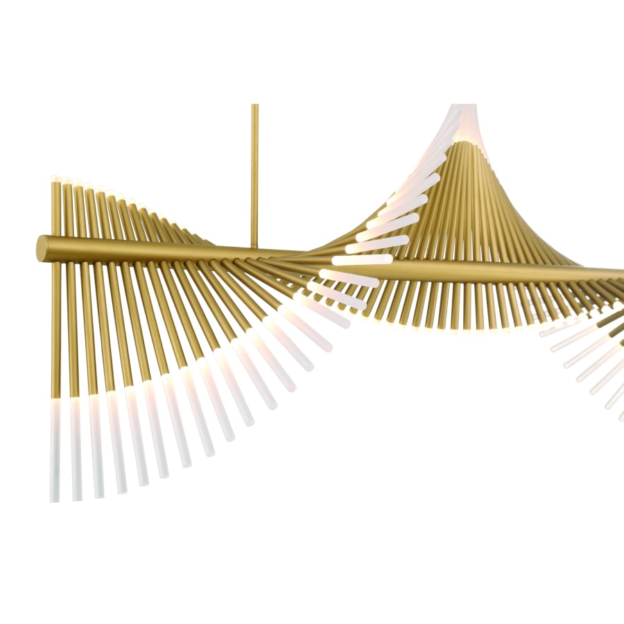 Eurofase Lighting Voltik 59" Wide LED Abstract Linear Chandelier