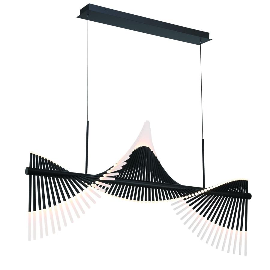Eurofase Lighting Voltik 59" Wide LED Abstract Linear Chandelier