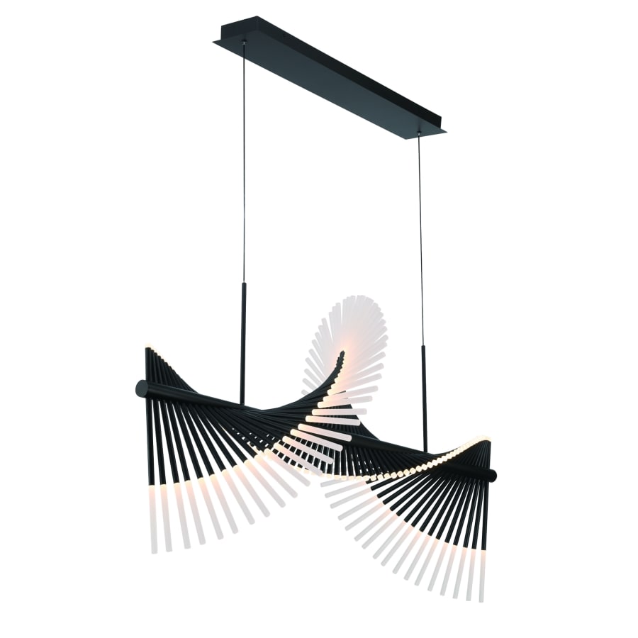 Eurofase Lighting Voltik 59" Wide LED Abstract Linear Chandelier