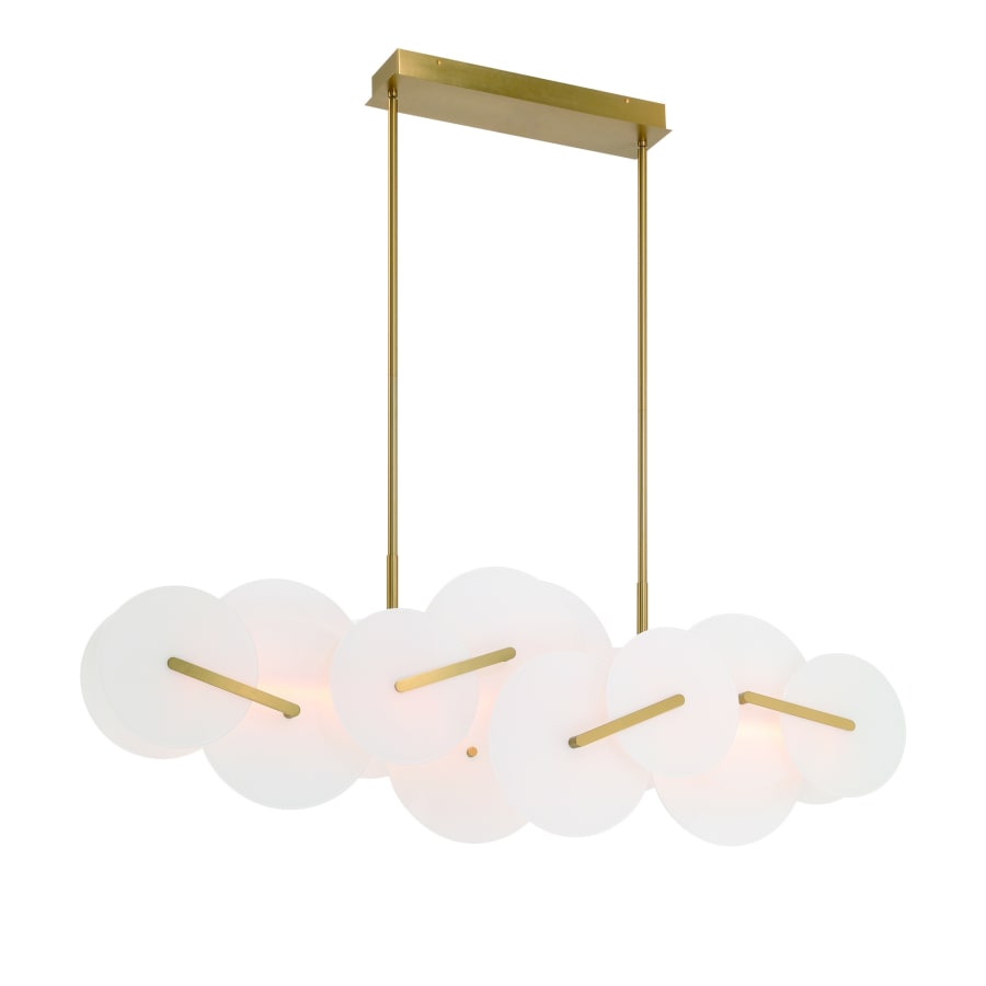 Eurofase Lighting Nuvola 56" Wide LED Abstract Linear Chandelier