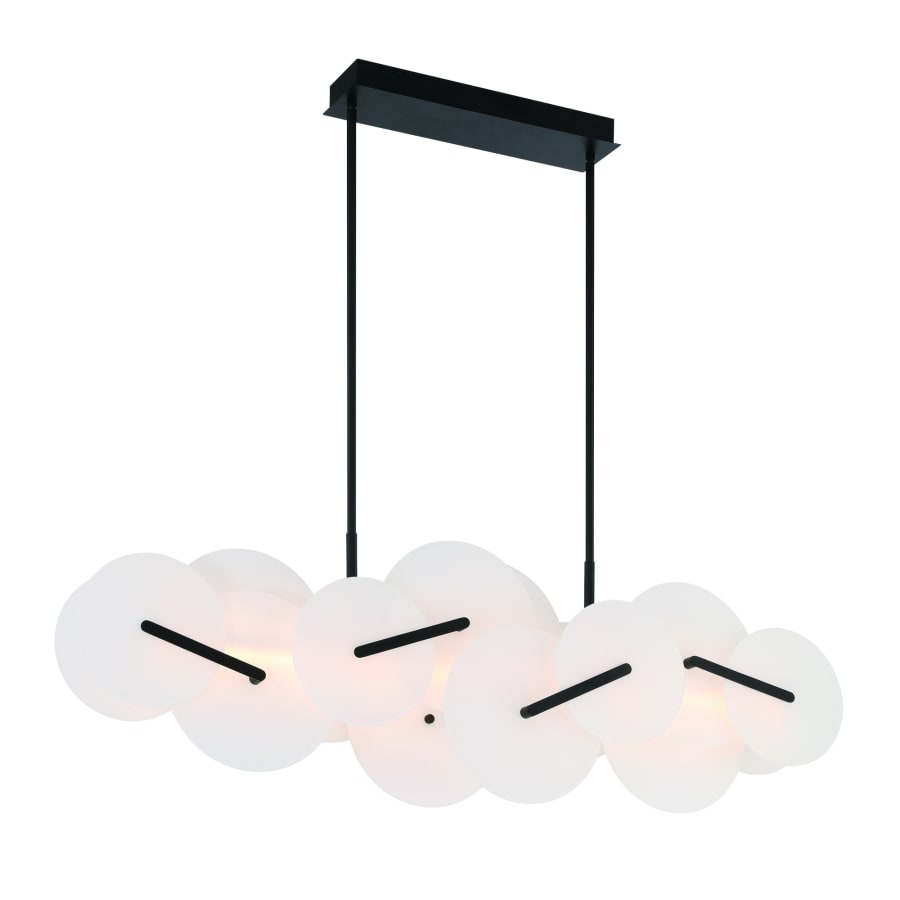 Eurofase Lighting Nuvola 56" Wide LED Abstract Linear Chandelier
