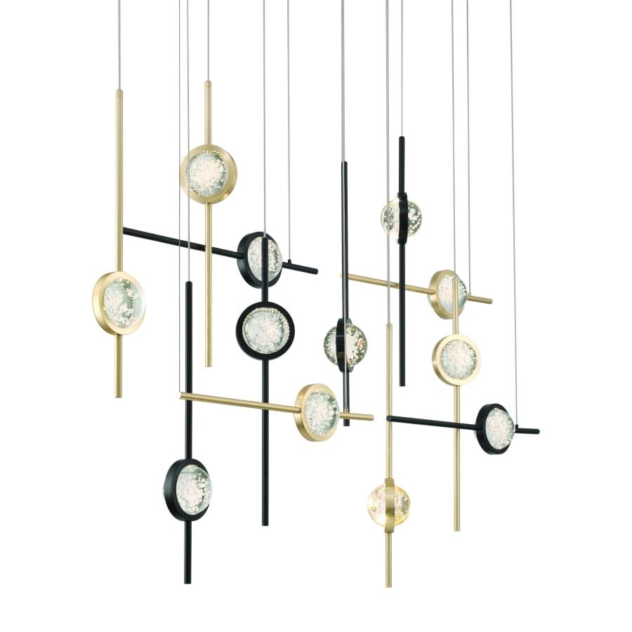 Eurofase Lighting Barletta 55" Wide LED Abstract Chandelier
