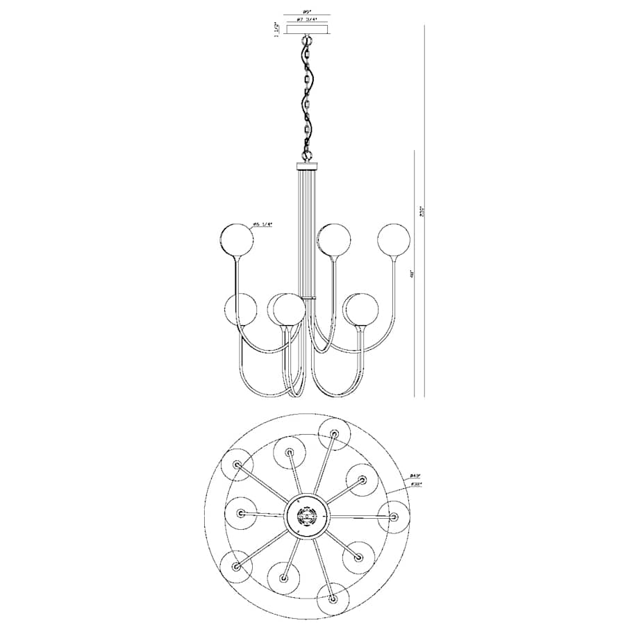 Eurofase Lighting Iissa 40" Wide Chandelier