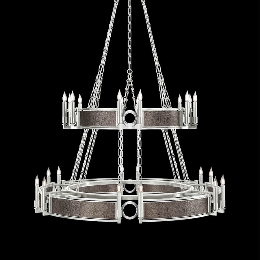Fine Art Handcrafted Lighting Mirage 24 Light 50" Wide Taper Candle Style Chandelier