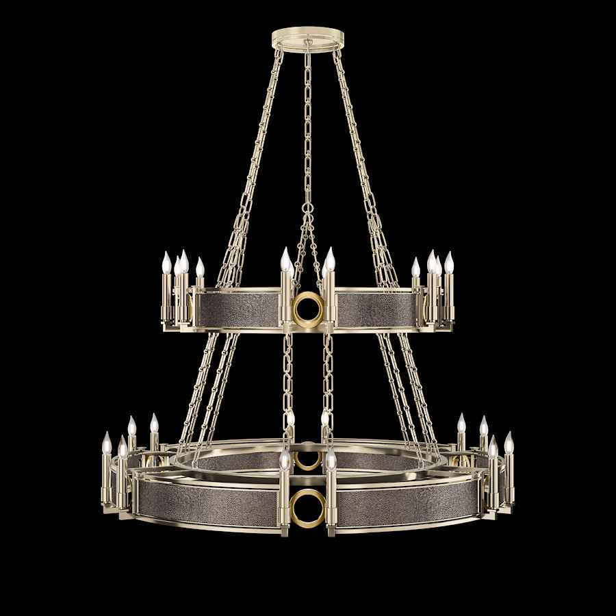 Fine Art Handcrafted Lighting Mirage 24 Light 50" Wide Taper Candle Style Chandelier